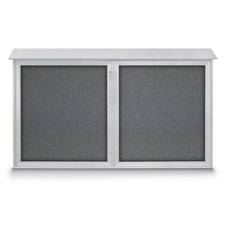 United Visual Products Open Faced Traditional Rounded Corkboard UV646ARC-SATIN-BLACK